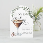 Invitation Love Brewing | Espresso | Martini | FÊTE DES MARIÉ (Debout devant)