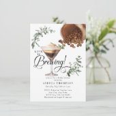 Invitation Love Brewing | Espresso | Martini | FÊTE DES MARIÉ (Debout devant)