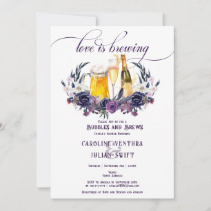 Invitation Love Brewing Gothic Bubbles Brews Couples Douche