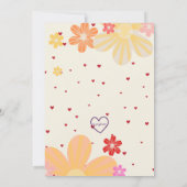 Invitation Love Bug a un an, Love Bug Bash Anniversaire (Dos)