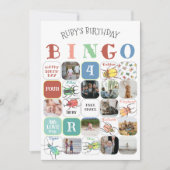 Invitation Love Bugs Party Bingo Card (version 4) (Devant)