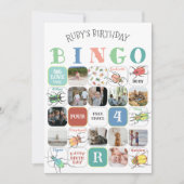 Invitation Love Bugs Party Bingo Game Card (version 1) (Devant)
