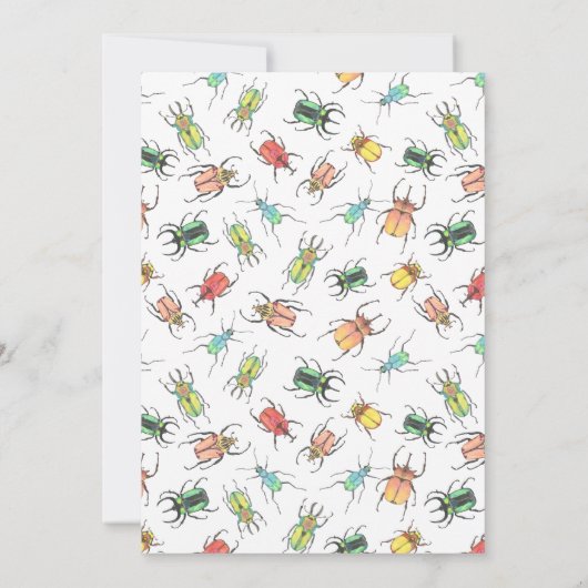 Invitation Love Bugs Party Bingo Game Card (version 1) (Dos)