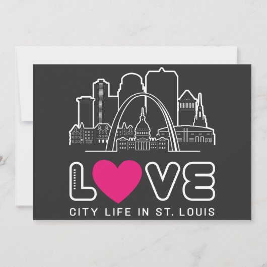 Invitation Love City Life à St. Louis Missouri (Devant)
