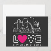 Invitation Love City Life à St. Louis Missouri (Devant / Derrière)