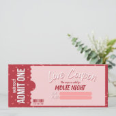 Invitation Love Coupon Valentine's Day Card (Debout devant)