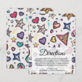 Invitation Love & Crystal Instructions pour le placement du c (Devant / Derrière)