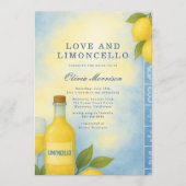 Invitation Love et Limoncello Mariage Italien avec Code QR (Devant)