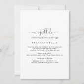 Invitation Love Fancy Script Nous Faisons Toujours Vow Renouv (Devant)
