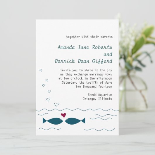 Invitation Love Fish (Debout devant)