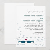 Invitation Love Fish (Devant / Derrière)