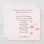 Invitation LOVE Floral Design for Mariage Vow Renewal (Dos)