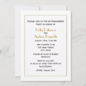 Invitation LOVE Graphic Text - Faux Gold (Dos)