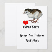 Invitation Love Guinée Keets (Devant / Derrière)