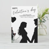 Invitation Love & Hearts Fête de la Saint-Valentin (Debout devant)