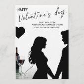 Invitation Love & Hearts Fête de la Saint-Valentin (Devant)