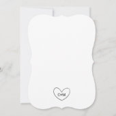 Invitation Love Hearts Mariage (Dos)