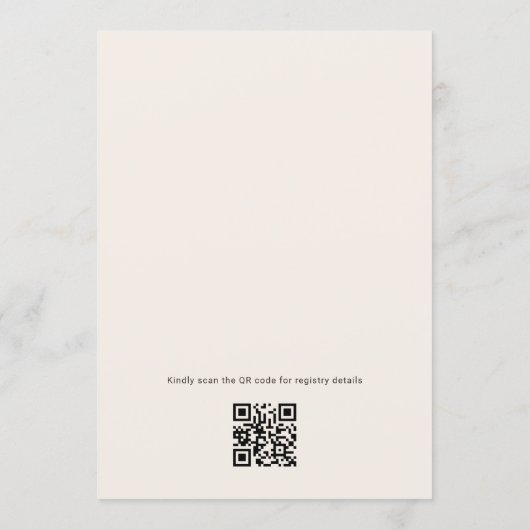 Invitation Love In Bloom Boho QR Code Bridal Shower  (Dos)
