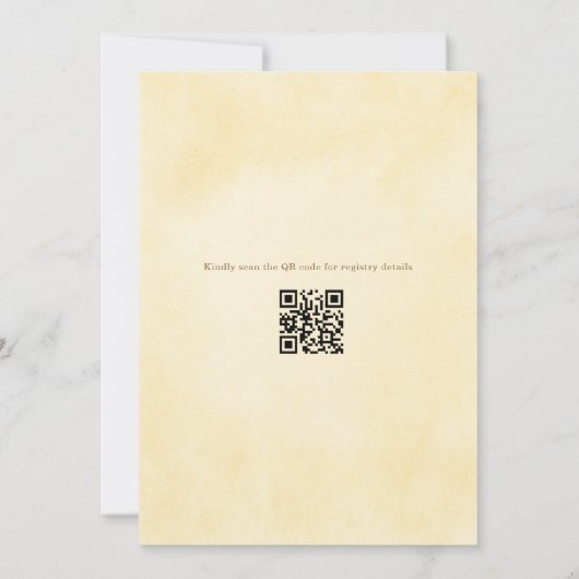 Invitation Love in Bloom Botanical QR Code Bridal Shower (Dos)
