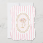 Invitation Love in Bloom Bow Champagne Bridal Shower (Dos)