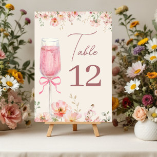 Invitation Love in Bloom Champagne Rose Arc en ciel Baby Show