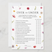 Invitation Love in Bloom Fête des mariées Over & Under Game C (Devant)