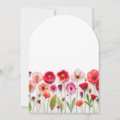 Invitation Love In Bloom Fleur sauvage Fête des mariées (Dos)