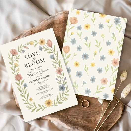 Invitation Love In Bloom Floral Bridal Shower