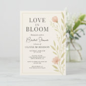 Invitation Love in Bloom Floral Wildflower Spring (Debout devant)