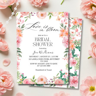 Invitation Love in Bloom Spring Garden Floral Bridal shower