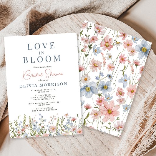Invitation Love in Bloom Wildflower Bridal Shower
