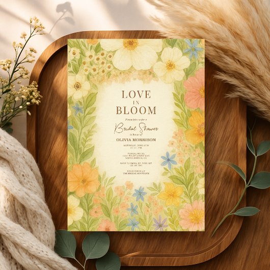 Invitation Love in Bloom Wildflower Garden Bridal Shower