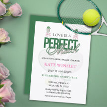 Love Is a Perfect Match Tennis Bridal Shower 