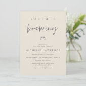 Invitation Love is brewing, Beer Party,  Bridal Shower (Debout devant)