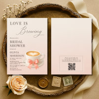 Love is Brewing Code QR Café Enterrement de Vie de