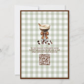 Invitation Love is Brewing Code QR Espresso Enterrement de Vi (Dos)