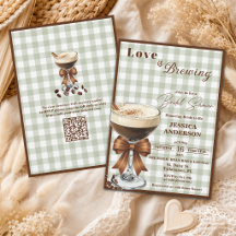Love is Brewing Code QR Espresso Enterrement de Vi