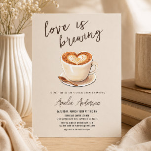 Invitation Love is Brewing Coffee Bridal Shower