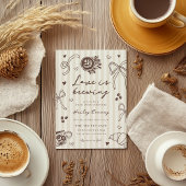 Invitation "Love is Brewing" Coffee Bridal Shower