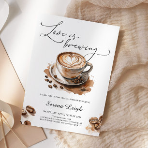 Invitation Love is Brewing Coffee Bridal Shower