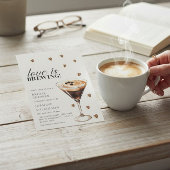 Invitation Love is Brewing Coffee Cocktail Bridal Shower 