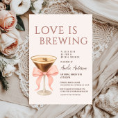 Invitation Love Is Brewing Coquette Bridal Shower