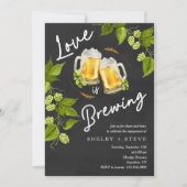 Invitation Love Is Brewing Engagement Party (Devant)