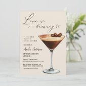 Invitation Love is Brewing Espresso Martini Bridal Shower (Debout devant)