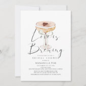 Invitation Love is Brewing Espresso Martini Bridal Shower (Devant)