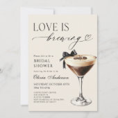 Invitation Love is Brewing Espresso Martini Bridal Shower (Devant)