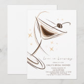 Invitation Love is Brewing Espresso Martini Bridal Shower (Devant / Derrière)