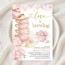 Love Is Brewing Fleur Rose Thé Enterrement de Vie