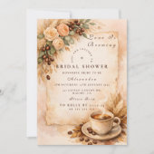 Invitation Love Is Brewing Mariage Café (Devant)
