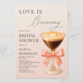 Invitation Love is Brewing QR Code Bridal Shower (Devant)